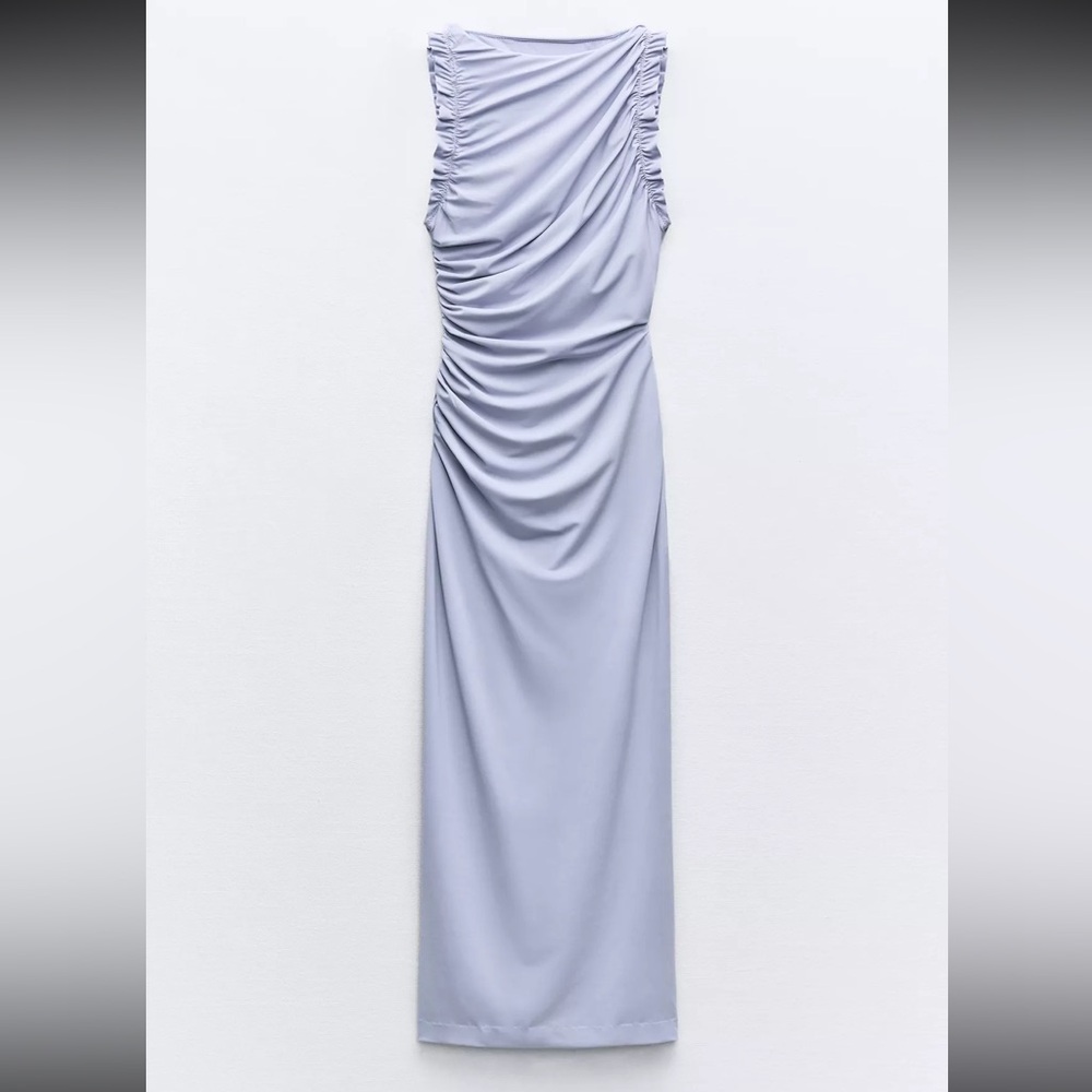 Zara Ruched Midi Dress